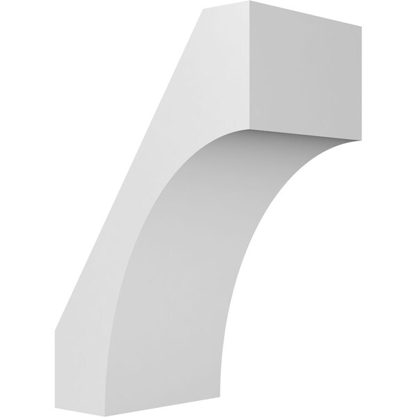Ekena Millwork 5 1/2-in. W x 8-in. D x 12-in. H Westlake Architectural Grade PVC Knee Brace BRCP055X08X12WTL - main